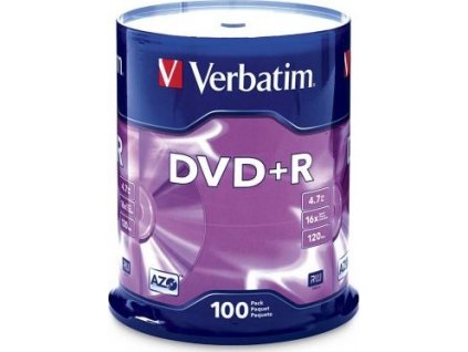 Verbatim DVD+R 4,7GB  16x SPINDL (100pack)