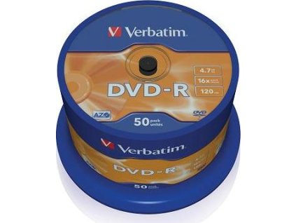 Verbatim DVD-R 4,7GB  16x spindl (50 ks)