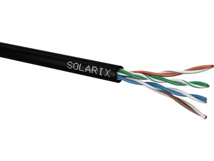 solarix kabel cat5e utp pe drat venkovni 305m box ien125017