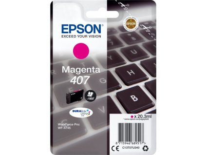 Epson 407 - purpurová - originál - inkoustová cartridge