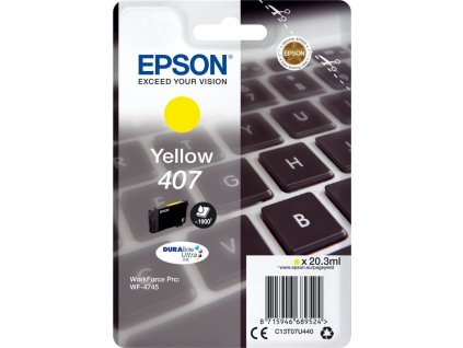 Epson 407 - žlutá - originál - inkoustová cartridge