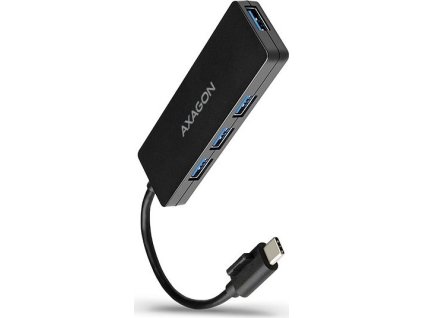 AXAGON HUE-G1C, 4x USB 3.2 Gen 1 SLIM hub, kabel USB-C