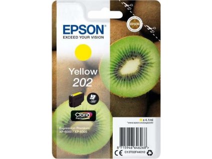 Epson 202 Yellow, žlutá - originální