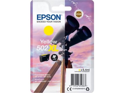 Epson 502XL Yellow, žlutá - originální