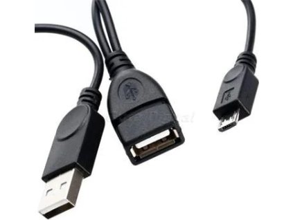 usb redukce kabel usb a female usb a male microusb male otg ien245749