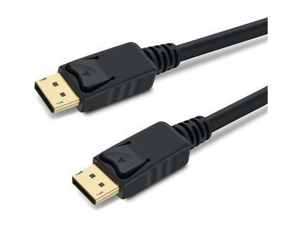 DisplayPort 1.3/1.4 přípojný kabel M/M, zlacené konektory, 2m