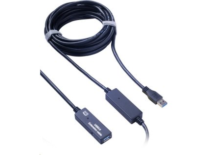 PremiumCord USB 3.0 repeater a prodlužovací kabel A/M-A/F 10m