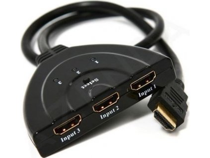 Gembird HDMI přepínač, pro 3 zdroje na 1 TV