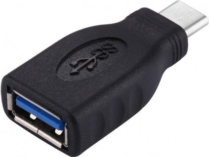 Adaptér USB-C/male - USB3.0 A/female, OTG, černá