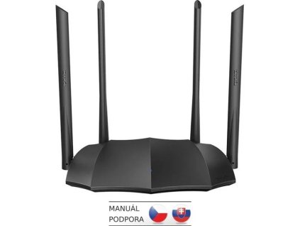 Tenda AC8 WiFi AC Gigabit Router 1200Mb/s, 1x GWAN, 3x GLAN, 4x 6dBi antény, WISP, Uni.Repeater, APP