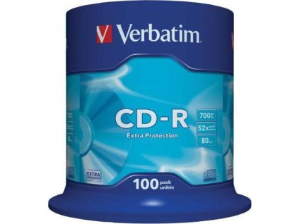 Verbatim CD-R Extra Protection 700MB 48x spindl 100 ks