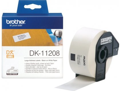 Brother DK-11208 (papírové / široké adresy-400 ks) 38x90mm