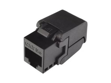 solarix keystone cat5e utp rj45 cerny samorezny ien125078