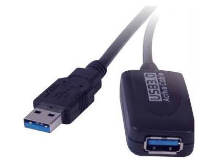 USB 3.0 repeater a prodlužovací kabel A/M-A/F 5m -