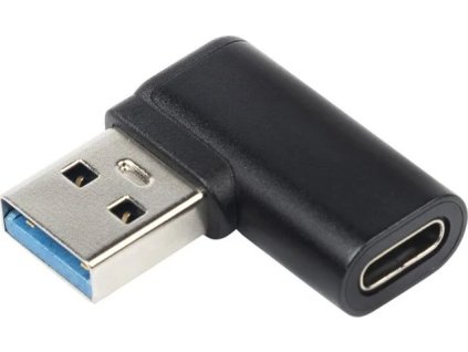 Zahnutá 90° redukce USB-C Female na USB3.0 typ A Male
