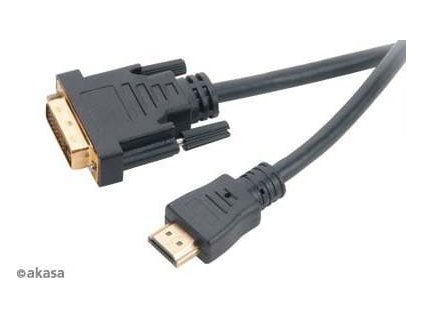 AKASA kabel DVI-D <=> HDMI, 2m
