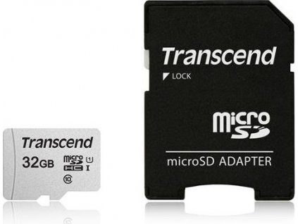 Transcend microSDHC 300S 32GB UHS-I + adaptér