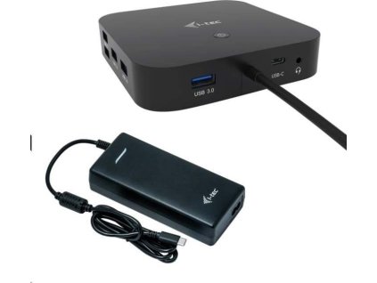 i-tec USB-C HDMI DP Docking Station + i-tec Universal Charger 112 W