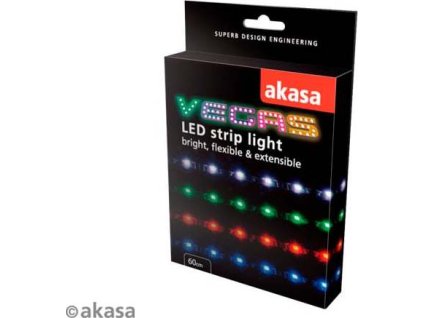 AKASA Vegas LED pásek, 15xLED,12V, 60cm, modrá