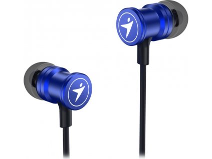 GENIUS headset HS-M316 METALLIC BLUE/ modrý/ 4pin 3,5 mm jack