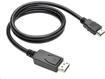 C-TECH kabel DisplayPort na HDMI, 2m, černý