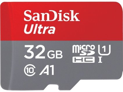 SanDisk microSDHC 32GB 120MB/s UHS-I U1 Class 10 + Adaptér