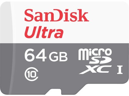 SanDisk Ultra microSDXC 64GB 100MB/s UHS-I U1 Class 10 + Adaptér