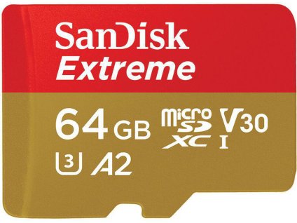 SanDisk Extreme microSDXC 64GB 170MB/s + adaptér