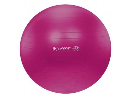 LifeFit Anti-Burst 55 cm, bordó gymnastický míč