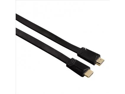 Hama HDMI kabel vidlice-vidlice, plochý, pozlacený, 3*, 1,5m