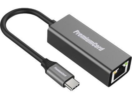 premiumcord adapter usb c to gigabit 10 100 1000mbps konektor rj45 ien427095