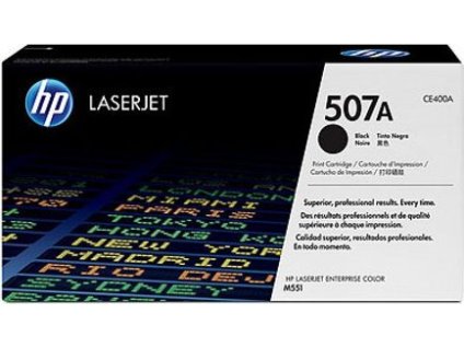 HP 507A Black Toner (5500 stran) pro LJE 500 M551, CE400A - originální