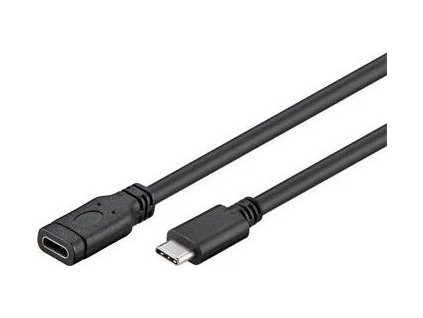 prodluzovaci kabel usb 3 1 konektor c male c female cerny 1m ien318588