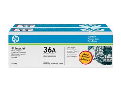 HP 36A DoublePack Black CB436AD