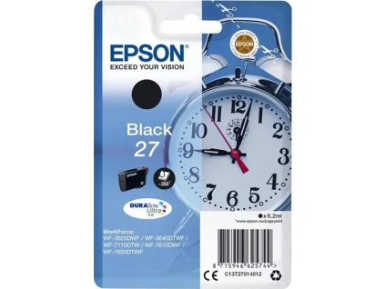 Epson Singlepack 27 DURABrite Ultra Ink - černá (C13T27014012) - originální