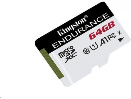 KINGSTON microSDXC 64GB High Endurance Class 10 UHS-I U1 (čtení/zápis: 95/30MB/s)
