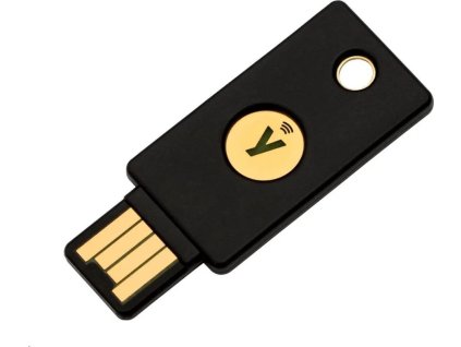 YubiKey 5 NFC - USB-A, klíč/token s vícefaktorovou autentizaci, podpora Smart Card (2FA)