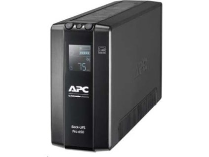 APC Back UPS Pro BR 650VA, 6 Outlets, AVR, LCD Interface (390W)