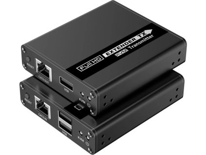 premiumcord hdmi kvm extender 4k a full hd 1080p na 70m s prenosem usb ien402447