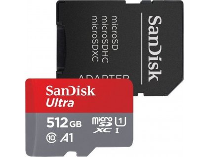 SanDisk Ultra microSDXC 512GB 150MB/s A1 Class10 UHS-I + Adaptér