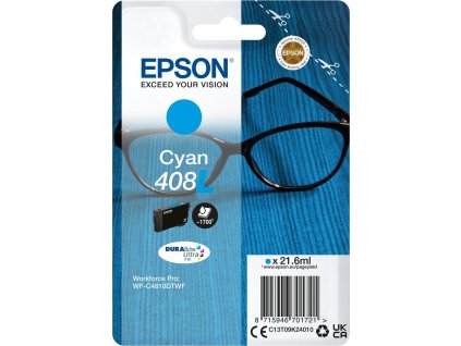 Epson 408L - azurová - originál - inkoustová cartridge