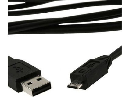 USB-A Male/microUSB Male 2.0, 1m, Black High Quality