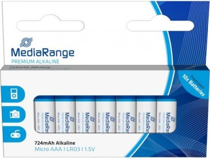 MediaRange Premium Alkalické baterie LR03 (AAA, mikrotužka) 1,5V blister 10ks/balení