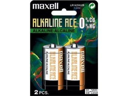 MAXELL Alkalická baterie C (R14), blistr 2 ks