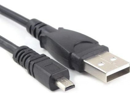 kabel usb a miniusb 8pin panasonic nikon uc e6 olympus cb usb7 minolta usb 2 usb 3 1 8m cerny ien156592