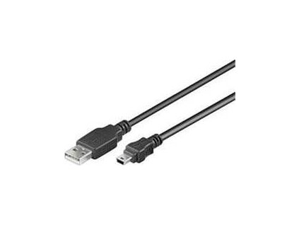 Kabel USB, A-B mini, 5pinů, 5m