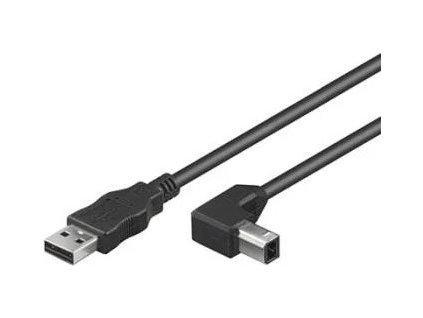 premiumcord kabel usb 2 0 a b 2m se zahnutym usb b konektorem 90 ien233585