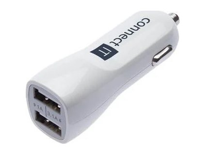 connect it incarz premium nabijecka do auta 2xusb 3 1a 1a bila ci 708 ien238999