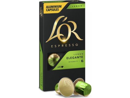L'OR ESPRESSO Lungo Elegante Kapsle pro espressa Nespresso, 10 ks