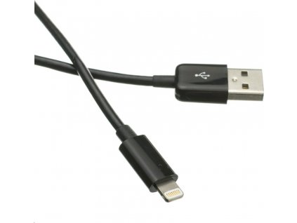 C-TECH USB 2.0 Lightning (IP5 a vyšší) kabel 2m, černý